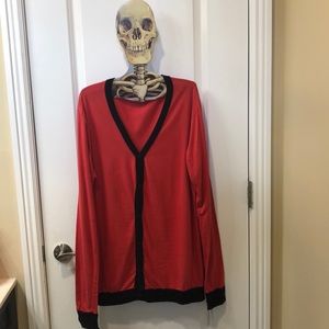 BDG Men’s M Red and Black Cardigan